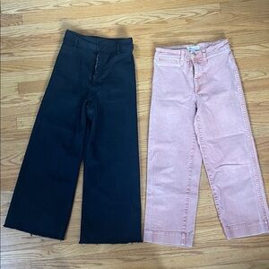 Zara 0 Black marine straight - wide leg Madewell 23 Blush pink - wide leg